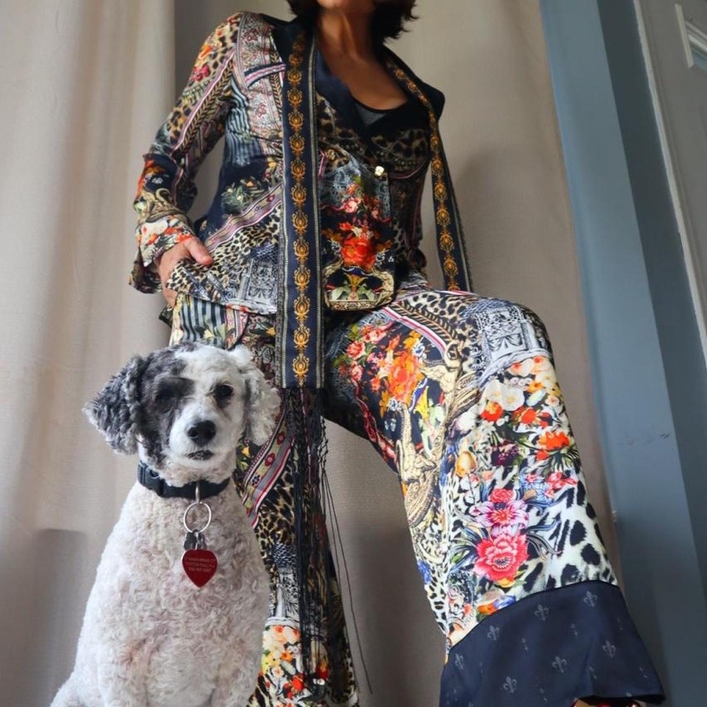 Camilla handcrafted MARAIS AT MIDNIGHT LOUNGE SUIT WITH TROUSERS
